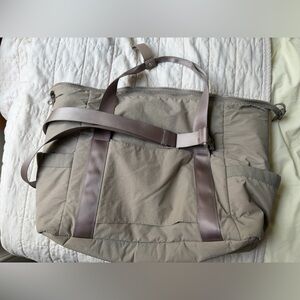Travel Tote Bag in Taupe - Women Travel Bag